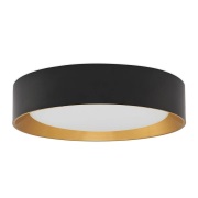 Lindby - Kambia LED Plafondlamp Ø45 Black/Gold