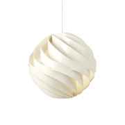 GUBI - Turbo Hanglamp Ø62 Glossy Alabaster White/White