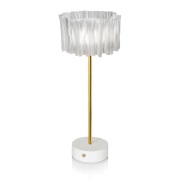 Slamp - Accordéon Battery Taffellamp Prism/White