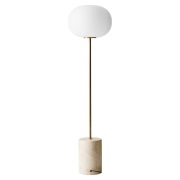 Audo Copenhagen - JWDA Vloerlamp Travertine/Brushed Brass