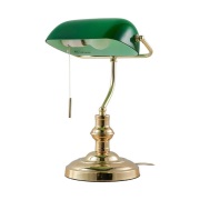 Lindby - Milenka Tafellamp Polished Brass/Green