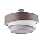 Lindby - Melia Plafondlamp Grey-Brown/White/Grey/Chrome