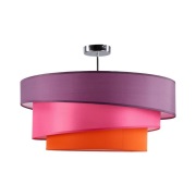 Lindby - Melia Plafondlamp Violet/Pink/Orange/Chrome