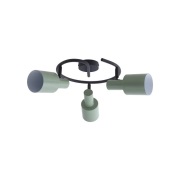 Lindby - Ovelia 3 Round Plafondlamp Green/Black