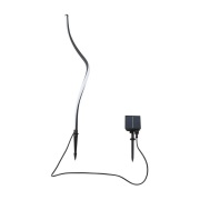 Lindby - Sabriel Curved Zonnecellamp Zwart