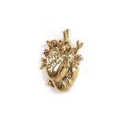 SELETTI - Love In Bloom Porcelain Heart Vaas Goud