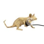 SELETTI - Mouse Lamp Lop Lying Down Tafellamp Goud