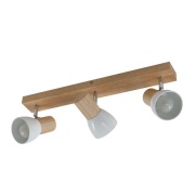 Lindby - Thorin 3 Plafondlamp Wood/White