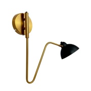 Dyberg Larsen - Futura Wandlamp Black/Brass