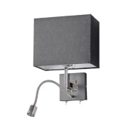 Lucande - Rebekka Wandlamp Black/Chrome