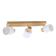 Lindby - Wanessa 3 Plafondlamp Wood/White