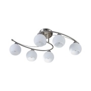 Lindby - Svean 6 Plafondlamp White/Nickel