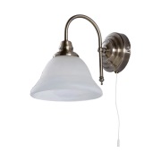 Lindby - Hanna Wandlamp Antique Brass/Opal