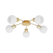 Lindby - Elaina 5 Plafondlamp Brass