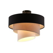 Lindby - Coria Plafondlamp Black/Grey