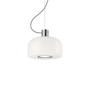 FLOS - Bellhop Glas S1 Hanglamp Bright Aluminium
