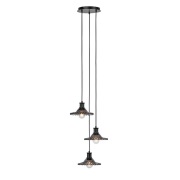 Markslöjd - Novia 3 Hanglamp Black/Smoke
