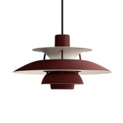 Louis Poulsen - PH 5 Mini Hanglamp Monochrome Burgundy
