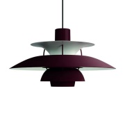 Louis Poulsen - PH 5 Hanglamp Monochrome Burgundy