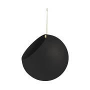 AYTM - Globe plantenpot Ø21xH32 zwart/goud