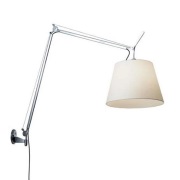 Artemide - Tolomeo Mega Wandlamp met Dimmer Ø420 Alu/Wit