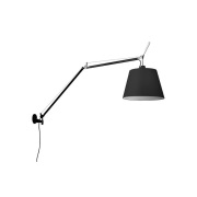 Artemide - Tolomeo Mega wandlamp m/schakelaar Ø360 zwart