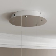 Lucande - Hayley 5 Hanglamp Clear/Chrome