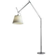 Artemide - Tolomeo Mega Staande Lamp met Dimmer Ø420 Perkament/Zwart