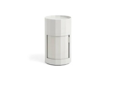 HAY - Facet bijzettafel, grijs, 66 cm, poten en wieltjes