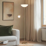 Lindby - Elaina Vloerlamp Brass/White