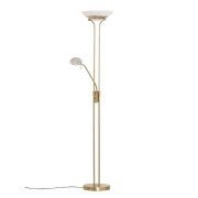 Lindby - Yveta Vloerlamp Brass/White