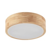 Lindby - Tanju Plafondlamp Ø30 Wood/White