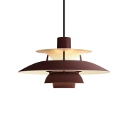Louis Poulsen - PH 5 Mini Hanglamp Monochrome Burgundy