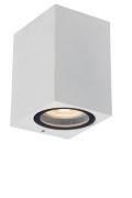 Lucide Zaro - buiten wandlamp - 7,8 x 6,8 x 10 cm - IP44 - wit