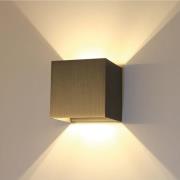 Artdelight Gymm - wandverlichting - 10 x 10 x 10 cm - licht brons