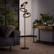 Vico Hover - vloerlamp 3L - 40 x 40 x 155 cm - houtskool