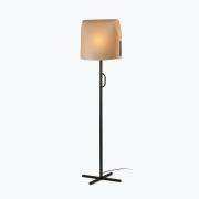 Faro Luang - staanlamp - 42 x 30 x 153 cm - karamel/zwart