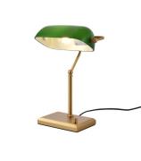 Artdelight Oxford - tafellamp - 27 x 19 x 37 cm - goud en groen