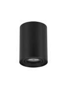 Nova Luce Ulty - opbouwspot - Ø 8,5 x 11,5 cm - zwart