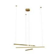 Maxlight Trio - hanglamp - 100 x 3,6 x 150 cm - 3 x 12W dimbare LED in...