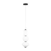 Maxlight Akiko - hanglamp - Ø 20 x 180 cm - 23W LED incl. - zwart en o...