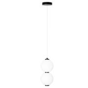 Maxlight Tama - hanglamp - Ø 16 x 170 cm - 16W LED incl. - zwart en wi...