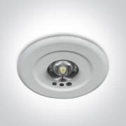 ONE Light Emergency LED - inbouwspot - Ø 60 mm, Ø 45 mm inbouwmaat - 3...