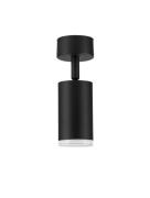 Nova Luce Mao - opbouwspot - Ø 5,5 x 17 cm - IP44 - zandzwart