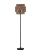 Nova Luce Lito - vloerlamp - Ø 35 x 145 cm - rotan