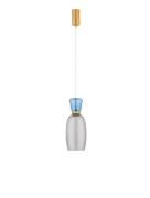 Nova Luce Pluma - hanglamp - Ø 15 x 179 cm - 9W LED incl. - goud, glan...