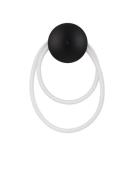 Nova Luce Ilane - wandlamp - Ø 32 x 50 cm - 17W LED incl. - zandzwart ...