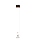 Nova Luce Paluz - hanglamp - Ø 10,5 x 180 cm - 7W LED incl. - mat zwar...