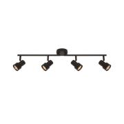 Nordlux Boston - opbouwspot 4L - 71 x 15,5 x 5,5 cm - zwart