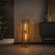 Vico Weaver Cylinder - vloerlamp - 92 cm - zwart nikkel